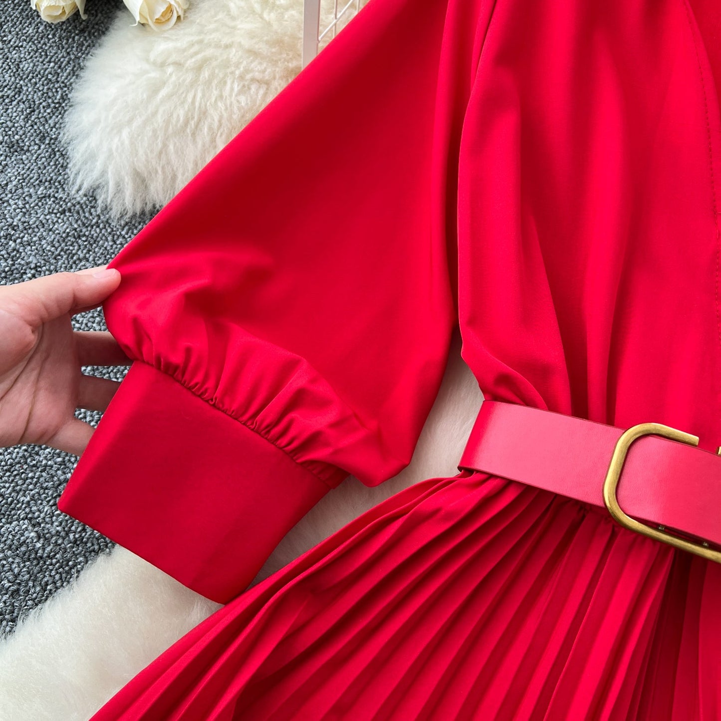 Modern Tailored Shirt Dress With Belt