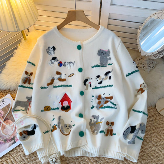 Tokyo Street Animal Embroidery Blazer
