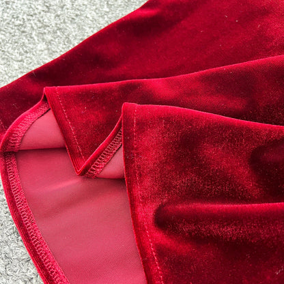 Bead-Adorned Suede Maxi Dress