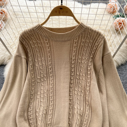 Ensemble torsadé 2 pièces pull et jupe sirène