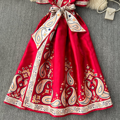 Courtly Floral Maxi Dress