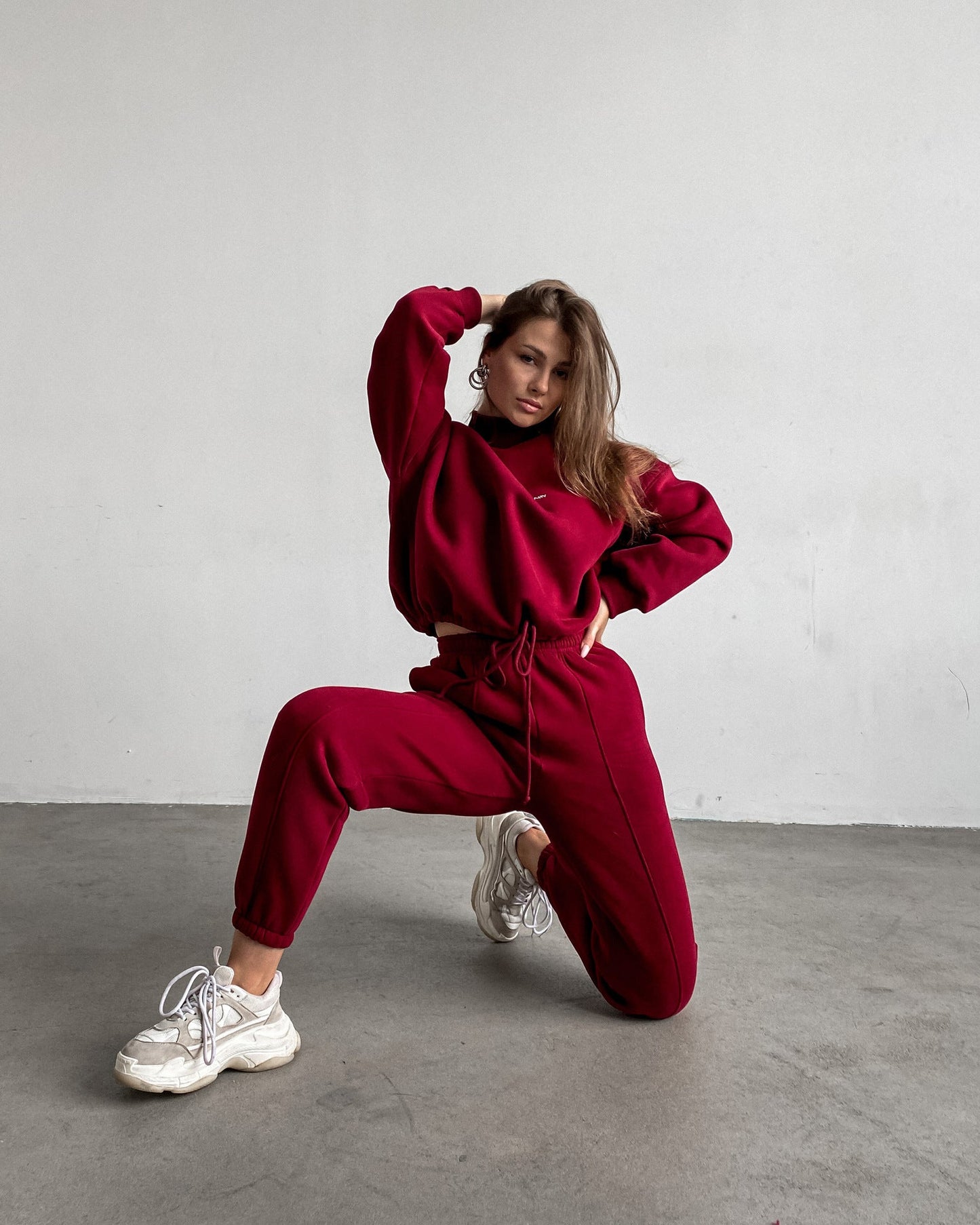 Bedrucktes Sweatshirt und Hose, leger, 2-teilig