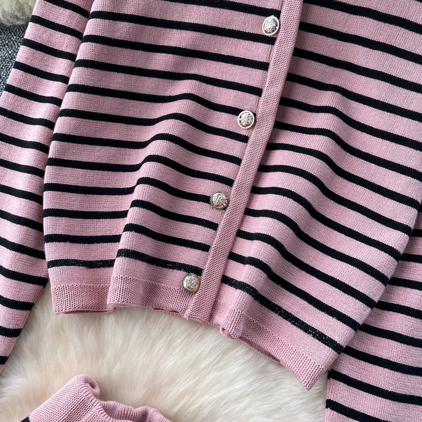 Cardigan&Trousers Printed Casual 2Pcs