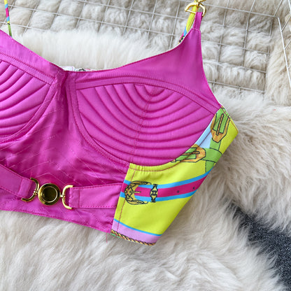 Colorful Printed 2pcs