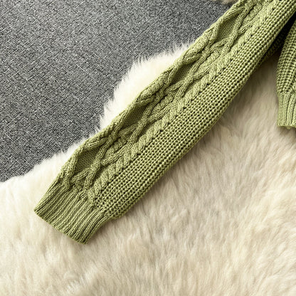 Cardigan et jupe thermiques torsadés 2 pièces