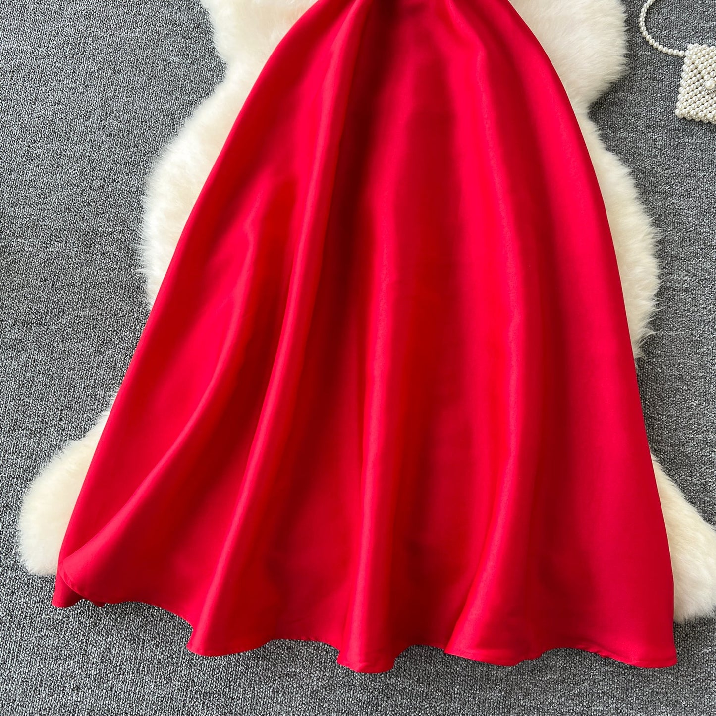 Elegant Chiffon Puffy Slip Dress