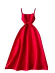 Elegant Chiffon Puffy Slip Dress