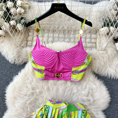 Colorful Printed 2pcs