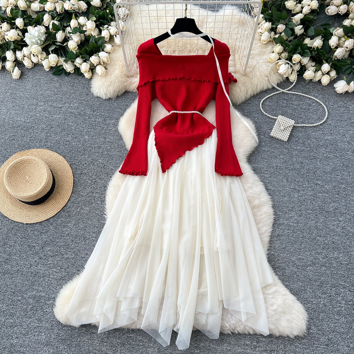 Enchanted Lace-Knit Fairy Tale Dress