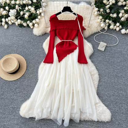 Enchanted Lace-Knit Fairy Tale Dress