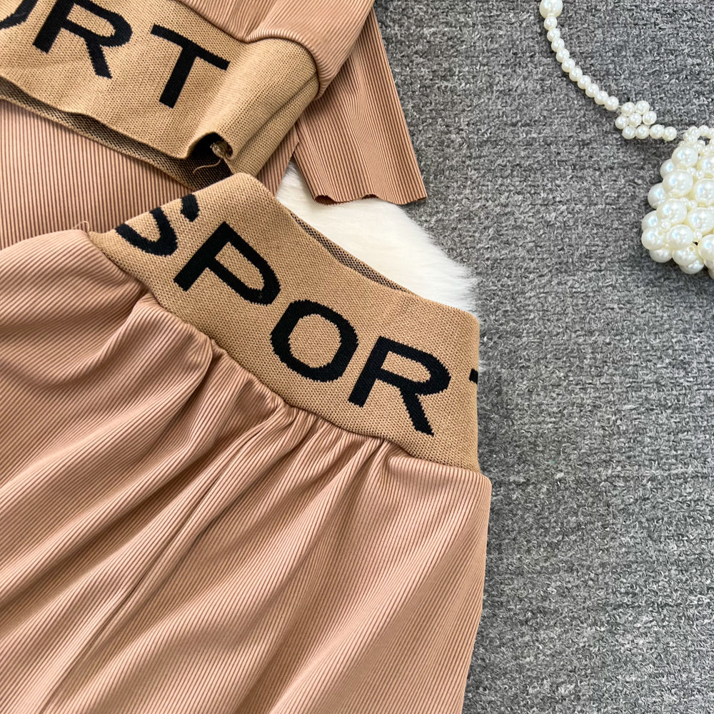 Sweatshirt&Camisole&Trousers Sportswear 3Pcs