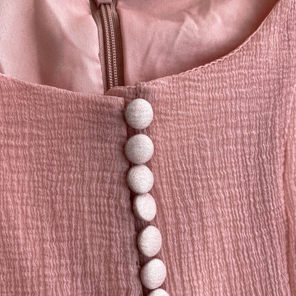 Round Collar Ruffled Pendulum Dress