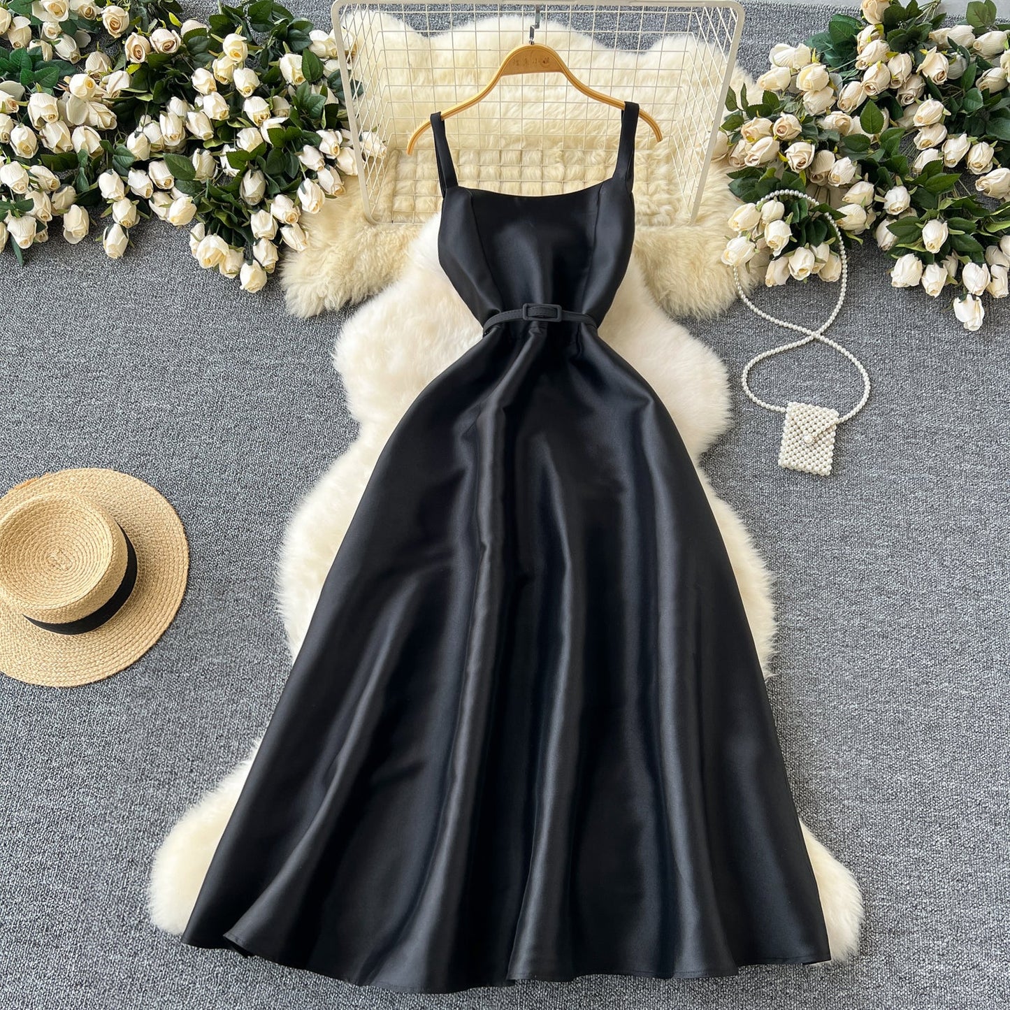 Elegant Chiffon Puffy Slip Dress