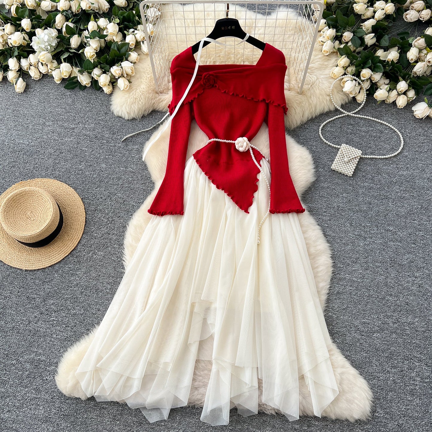Enchanted Lace-Knit Fairy Tale Dress