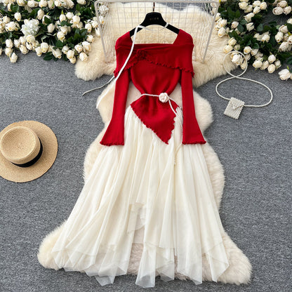 Enchanted Lace-Knit Fairy Tale Dress