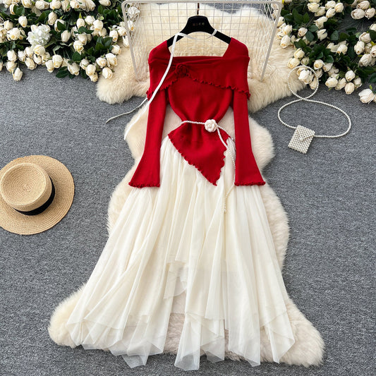 Enchanted Lace-Knit Fairy Tale Dress