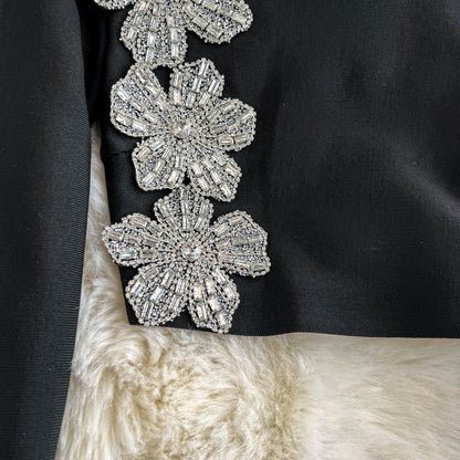 Rhinestone Sweater & Midi Skirt Matching Set