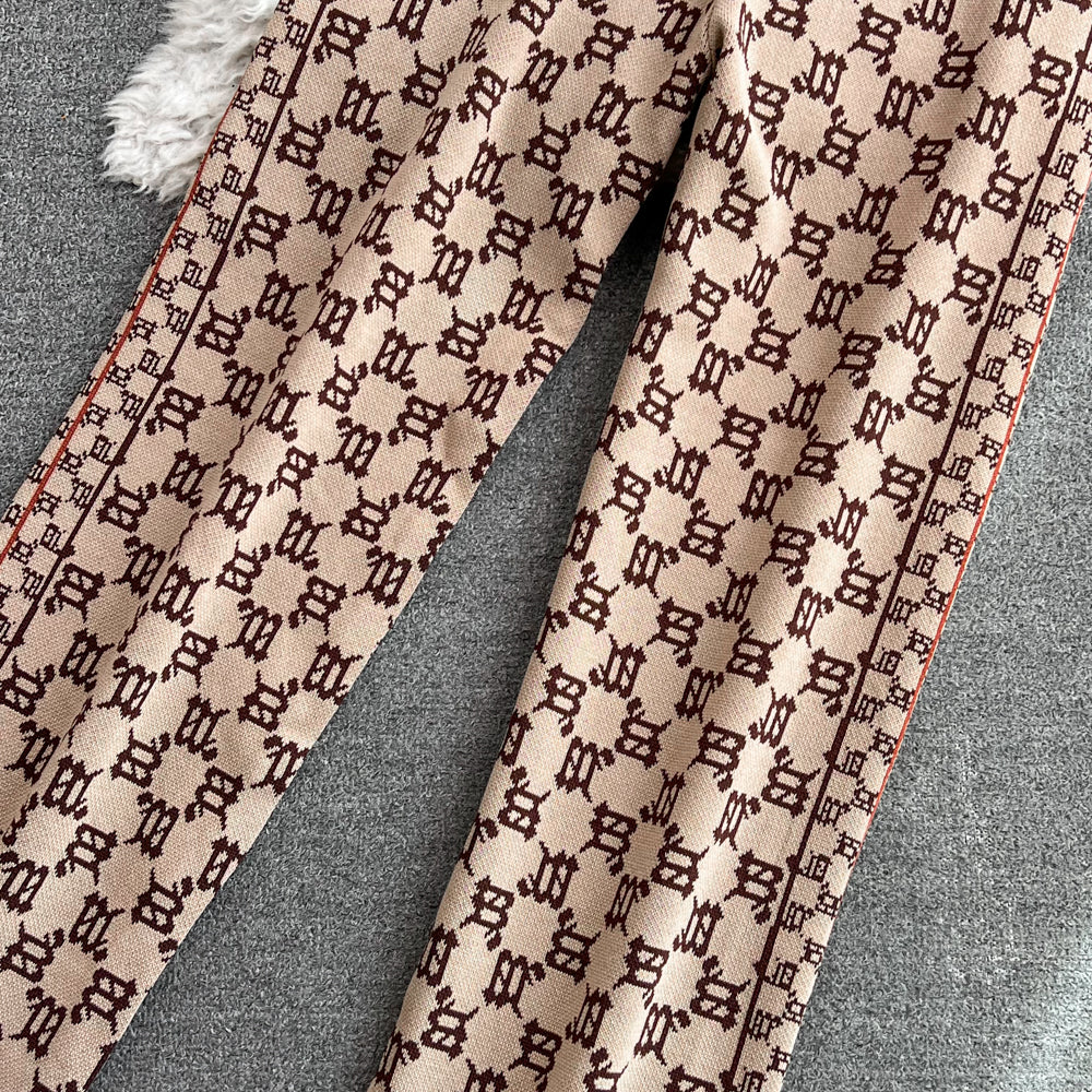 Zipped Hoodie&Trousers Printed 2Pcs