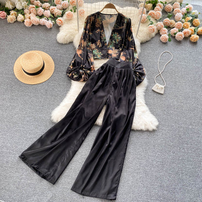 Garden Escape Floral Top & Palazzo Pants