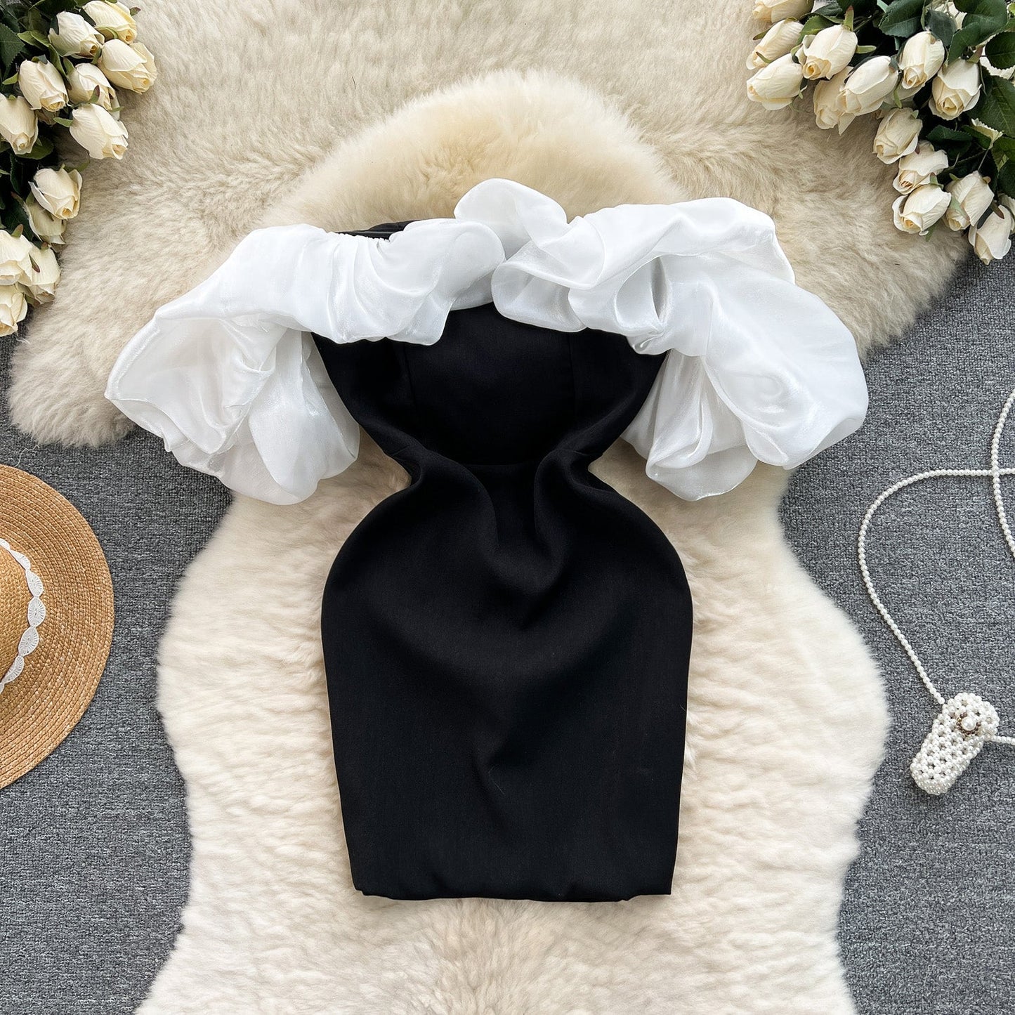 Chic Color Block Sheath Dress