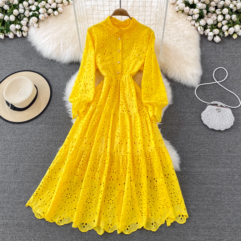 Cutout Lapel Dress