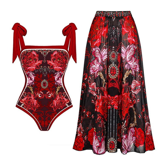 Blossom Bow Tie Swim Set