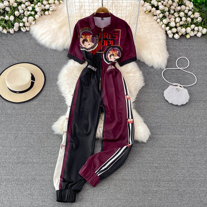 High Waist Carton Cargo Romper