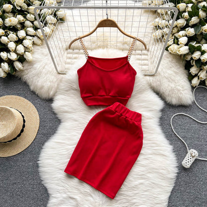 Halter Top & Mini Skirt Set