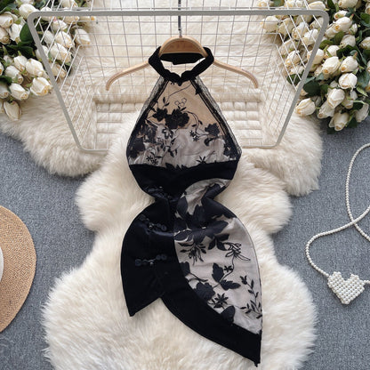 Vintage Inspired Floral Cheongsam Dress