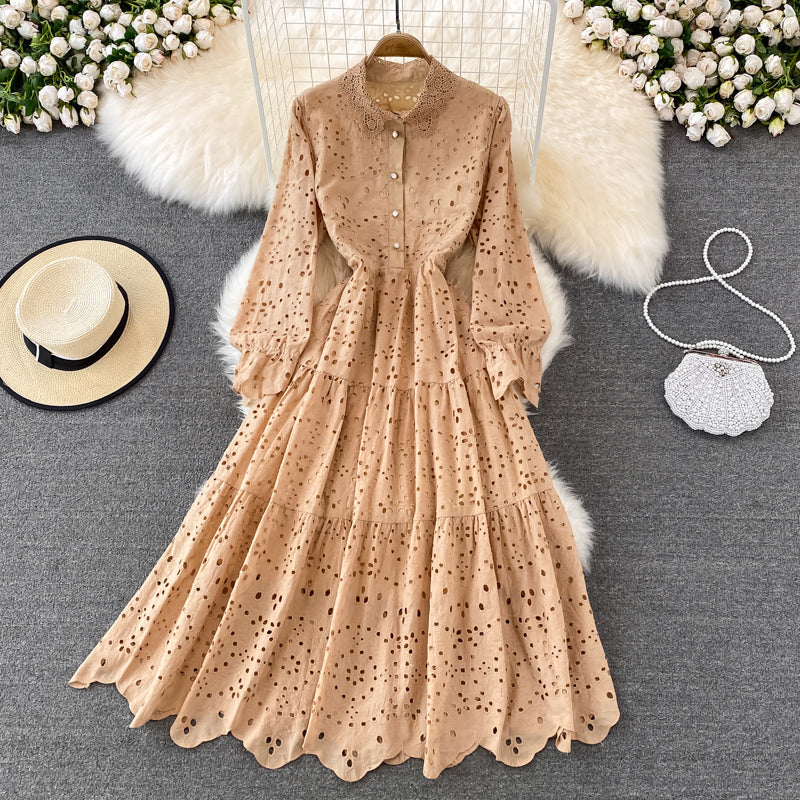 Cutout Lapel Dress
