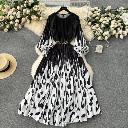 Floral Rhapsody High-Waist Skirt Dress