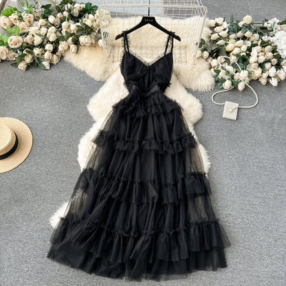 Fairy Layered Mesh Slip Dress