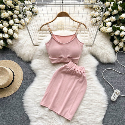 Halter Top & Mini Skirt Set