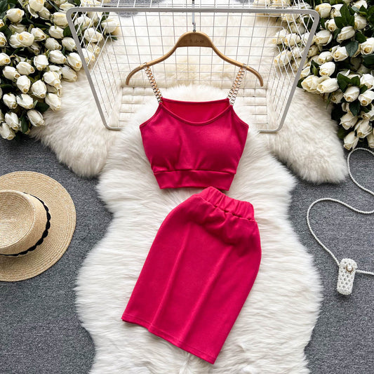 Halter Top & Mini Skirt Set