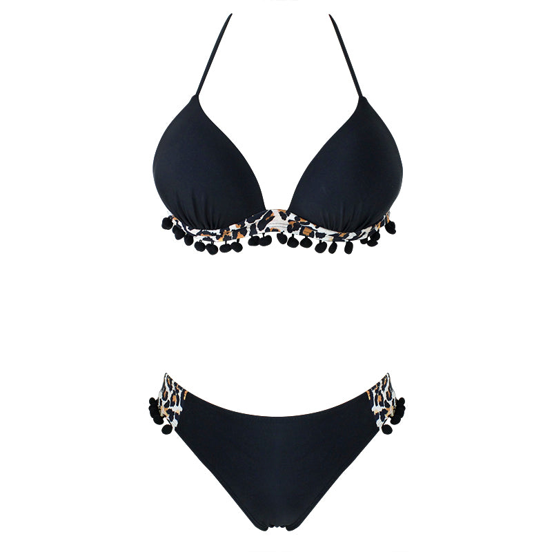 Backless Tribal Print Bikini