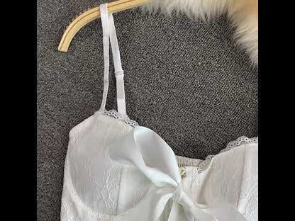 Lace Camisole With Eyelashes