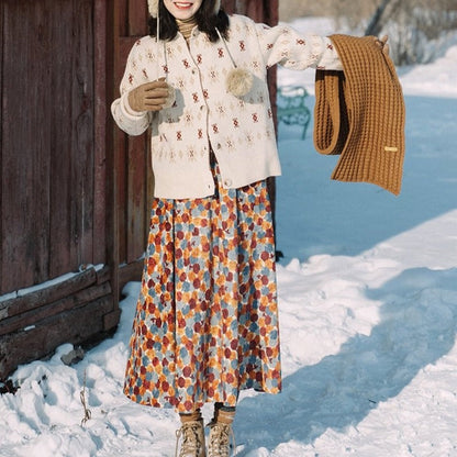Bohemian Corduroy Skirt